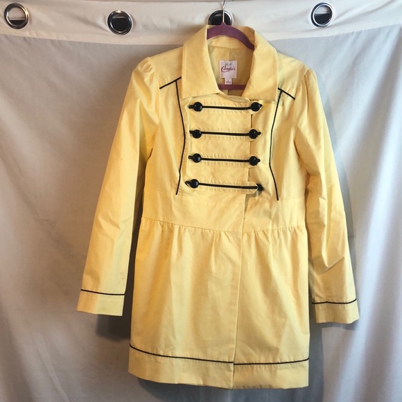 Candies Yellow Dress Coat size Large - Picture 3 of 7